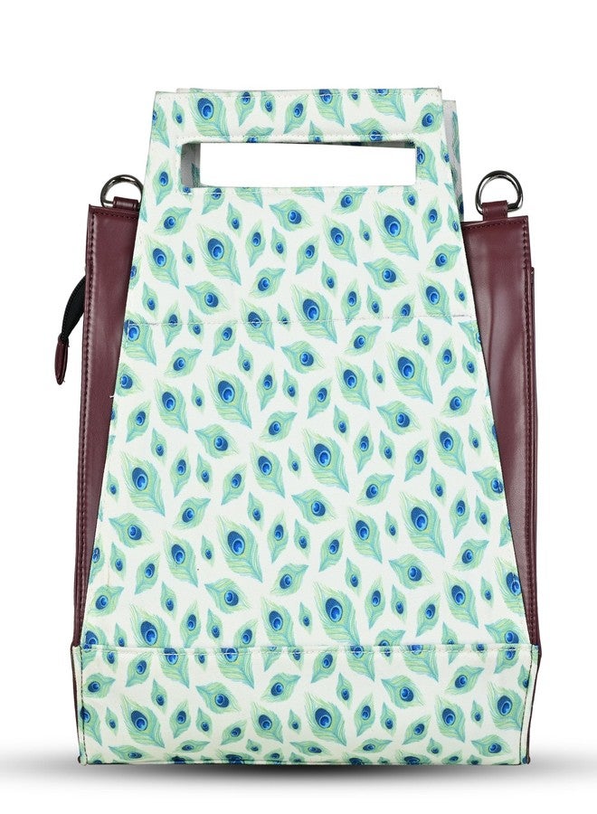 Bot Bag handbag for women Peacock Motif Stylish Bags for Office Use | Stylish Tote for Office Use | Purse for Women - Image 5